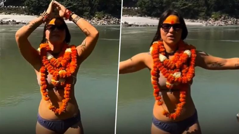 Viral Video: ऋषिकेश में बिकिनी पहनकर महिला ने किया गंगा स्नान, वायरल वीडियो पर लोगों ने उठाए धार्मिक मर्यादा पर सवाल
