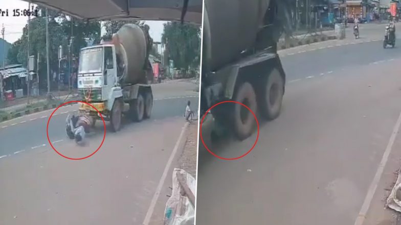 Kakinada Road Accident: 'जाको राखे सईंया मार सके ना कोय.. फोटोग्राफर तेज रफ़्तार ट्रक के आया नीचे, बाल बाल बची जान, आंध्र प्रदेश के टेटागुंटा का VIDEO आया सामने