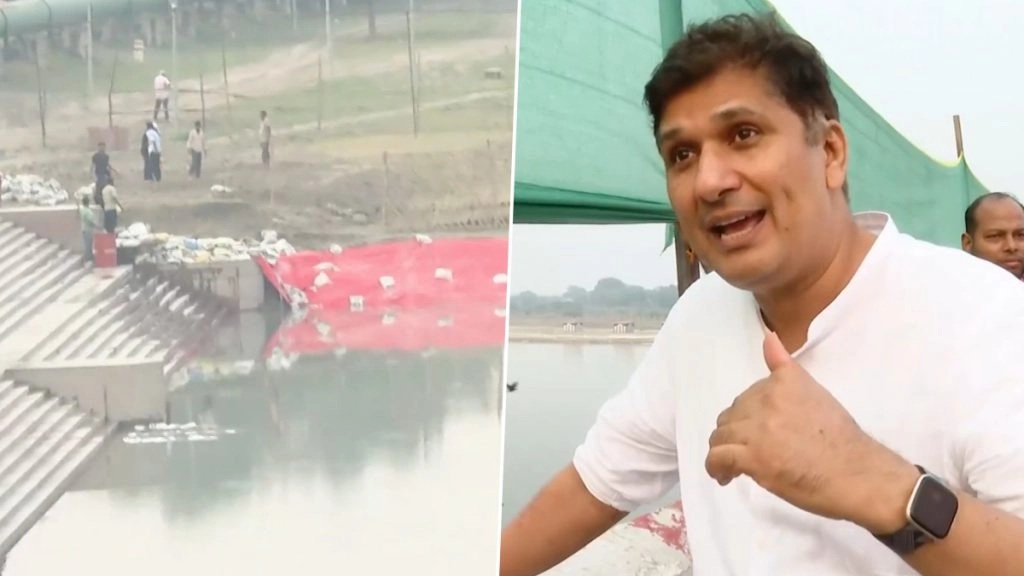 आप के नेता सौरभ भारद्वाज ने लगाया बीजेपी पर आरोप. कहां ,' पीएम के नहाने के लिए बनाया गया आर्टिफिशियल घाट.
