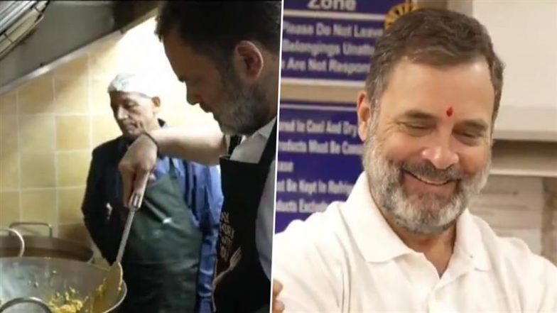 VIDEO: दिवाली पर घंटेवाला मिठाई की दुकान पहुंचे Rahul Gandhi, बनाए इमरती और बेसन के लड्डू; लोगों को दीं शुभकामनाएं