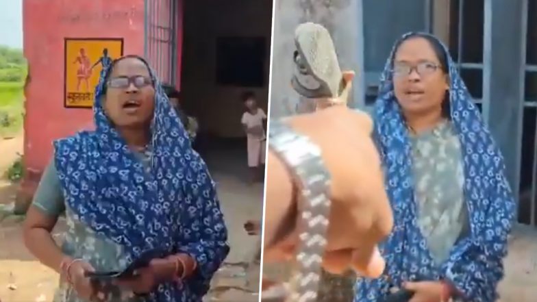 VIDEO: महिला टीचर ने की पत्रकार की चप्पल से पिटाई, सवाल पूछने पर भड़की मैडम, दमोह जिले का वीडियो आया सामने
