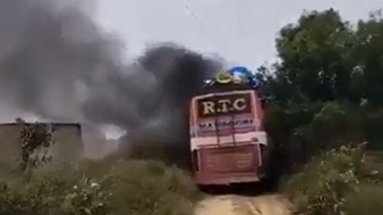 VIDEO: जयपुर में बड़ा हादसा! हाईटेंशन लाइन की चपेट में आई स्लीपर बस, 2 मजदूरों की जलकर मौत, कई यात्री झुलसे