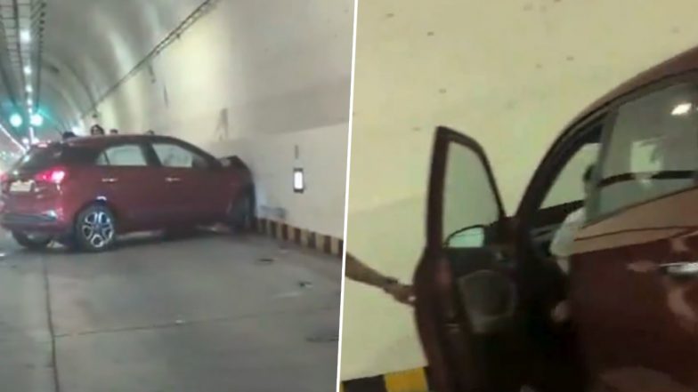 Mumbai Coastal Road Accident: मुंबई कोस्टल रोड पर फिर हादसा, वर्ली की ओर जा रही तेज रफ्तार SUV टनल की दीवार से टकराई, VIDEO वायरल