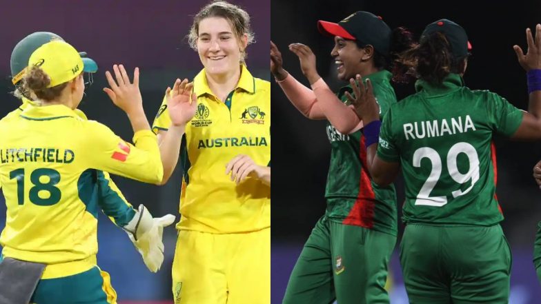 Australia Women vs Bangladesh Women, 17th Match Winner Prediction: आज ऑस्ट्रेलिया बनाम बांग्लादेश के बीच खेला जाएगा हाईवोल्टेज मुकाबला, मैच से पहले जानें कौनसी टीम मार सकती हैं बाजी