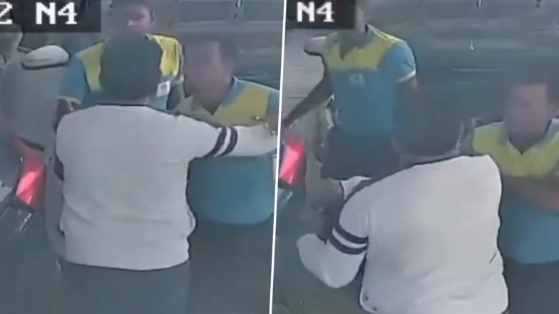 VIDEO: भीलवाड़ा में पत्नी से छेड़खानी के विरोध में SDM ने पंप कर्मी को जड़ा थप्पड़, कर्मचारी ने भी अधिकारी पर बोला हमला
