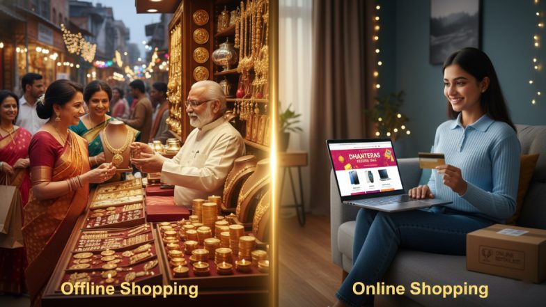 Dhanteras 2025 Online vs Offline Shopping: इस धनतेरस पर ऑनलाइन शॉपिंग करें या ऑफलाइन? जानें कहां मिलेगी बेस्ट डील