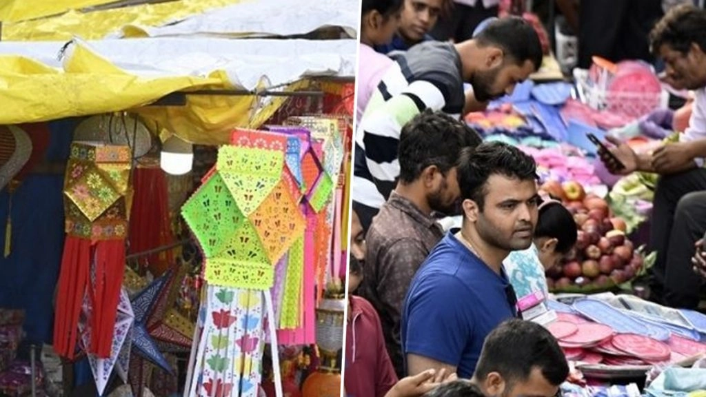 दिवाली की खरीदारी के लिए मुंबई के दादर मार्केट में उमड़ी लोगों की भीड़, बाजारों में दिखी रौनक