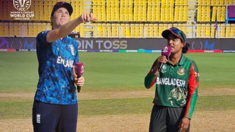 ENG-W vs BAN-W ICC Women&rsquo;s World Cup 2025 Scorecard: इंग्लैंड&nbsp;महिला टीम ने बांग्लादेश&nbsp;को 178 रनों पर रोका, इंग्लिश गेंदबाजों ने मचाया कोहराम, यहां देखें मैच का&nbsp;लाइव स्कोरकार्ड