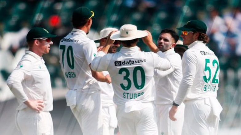 PAK vs SA 2nd Test 2025 Live Scorecard, Day 2 Tea Break: दक्षिण अफ्रीका ने 2 विकेट खोकर बनाए 86 रन, पाकिस्तान अभी 247 रनों से आगे, यहां देखें दूसरे दिन का स्कोरकार्ड