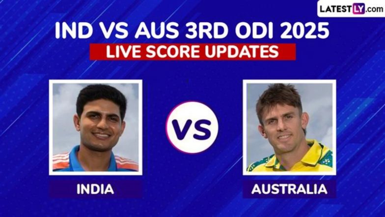IND vs AUS 3rd ODI 2025 Toss And Live Scorecard: ऑस्ट्रेलिया ने टॉस जीतकर चुनी बल्लेबाजी; टीम इंडिया करेगी पहले गेंदबाजी, यहां देखें प्लेइंग इलेवन और लाइव स्कोरकार्ड