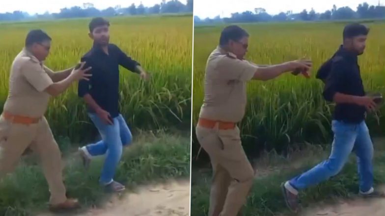 Jaunpur News: यूपी के जौनपुर में दरोगा की दादागिरी, पेड़ की कटाई का वीडियो बनाने पर युवक पर भड़के; VIDEO