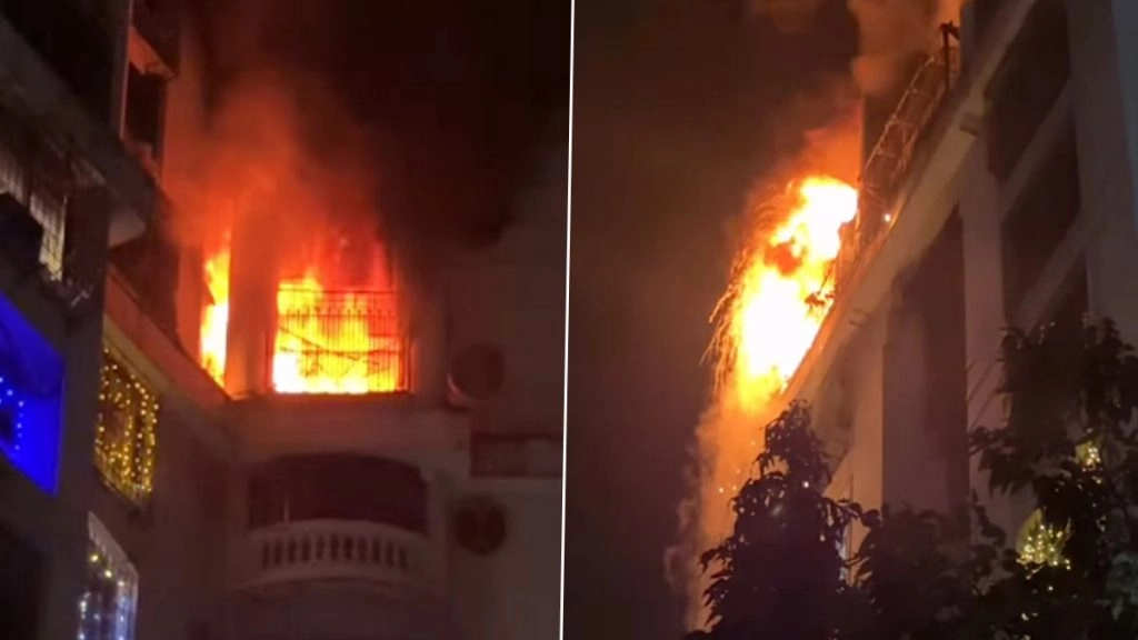 दिवाली के बाद खुशियां बदलीं मातम में, नवी मुंबई के रहेजा रेसिडेंसी में लगी भीषण आग, 6 वर्षीय बच्ची सहित 4 लोगों की मौत, 10 घायल