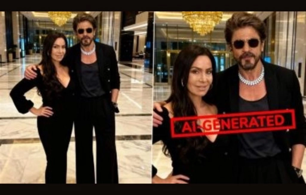 शाहरुख खान और केंड्रा लस्ट की वायरल फोटो असली नहीं