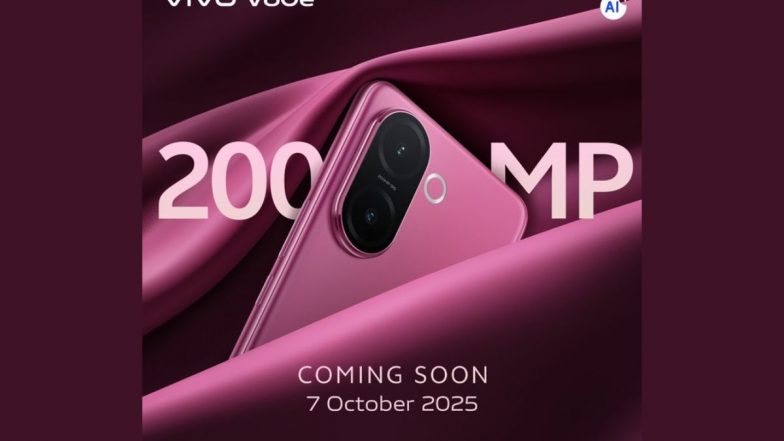 Vivo V60e 5G भारत में 7 अक्टूबर को होगा लॉन्च, 200MP कैमरा और AI फीचर्स से रहेगा लैस; जानें इसके अन्य स्पेसिफिकेशन और कीमत के बारे में