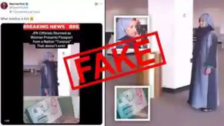 Fact Check: न्यूयॉर्क के JFK एयरपोर्ट पर पहुंची 'Torenza' देश की महिला, पासपोर्ट को लेकर फर्जी दावा वायरल; जानें कहानी का असली सच