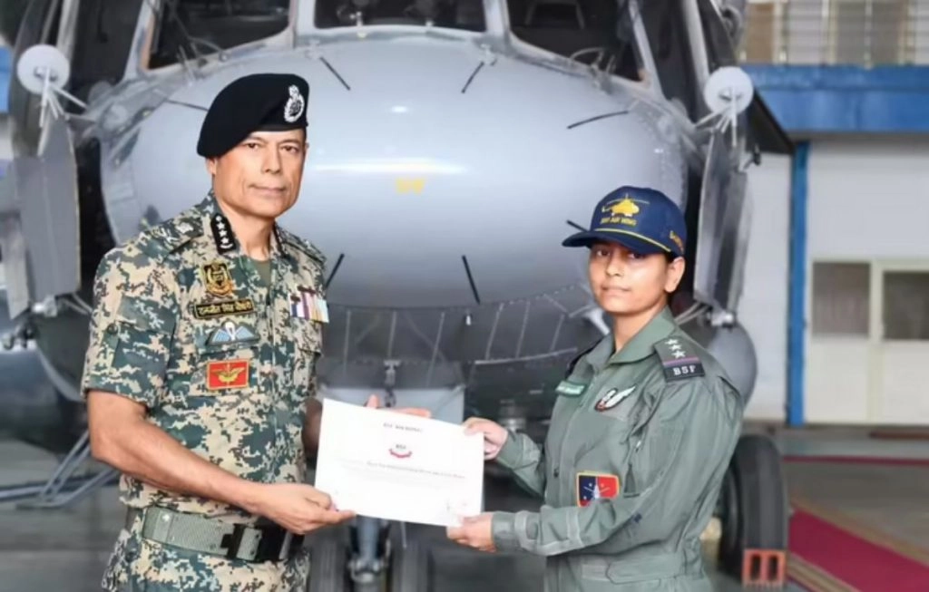 BSF एयर विंग में पहली महिला फ्लाइट इंजीनियर बनी इंस्पेक्टर भावना चौधरी