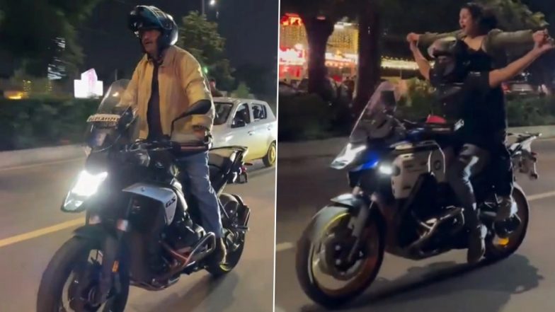 Tiku Talsania and Manasi Parekh Bike Stunt Video: फिल्म 'मिसरी' का प्रमोशन पड़ा भारी! एक्टर टीकू तलसानिया और मानसी पारेख पर खतरनाक बाइक स्टंट के लिए केस दर्ज