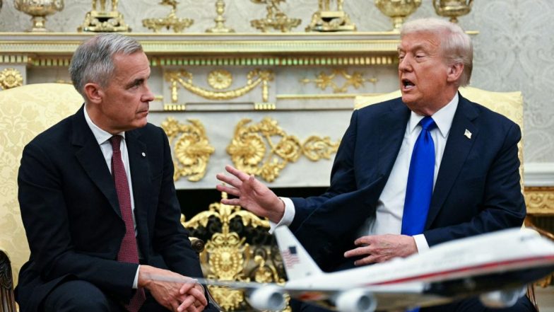 US-Canada Trade Deal Cancel: रोनाल्ड रीगन के 'फर्जी' TV ऐड पर भड़के ट्रंप ने कनाडा से ट्रेड डील तोड़ी, कहा-'अब कोई बातचीत नहीं होगी'