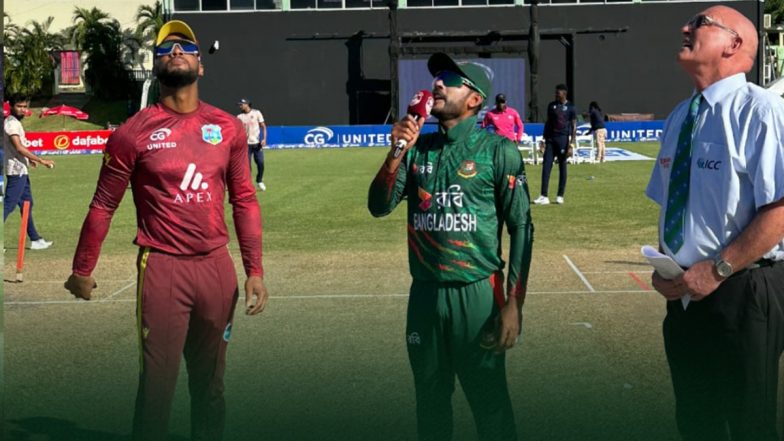 BAN vs WI 1st ODI 2025 Scorecard: पहले वनडे में बांग्लादेश ने वेस्टइंडीज को दिया 208 रनों का सम्मानजनक लक्ष्य, तौहीद हृदॉय ने जड़ा अर्धशतक, यहां देखें पहली पारी का स्कोरकार्ड