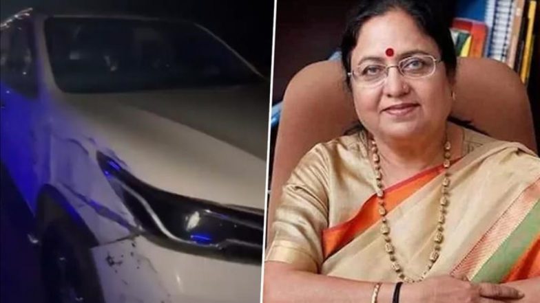 आगरा-लखनऊ एक्सप्रेसवे पर ट्रक से टकराई कार, हादसे में बाल-बाल बचीं यूपी की कैबिनेट मंत्री बेबी रानी मौर्य