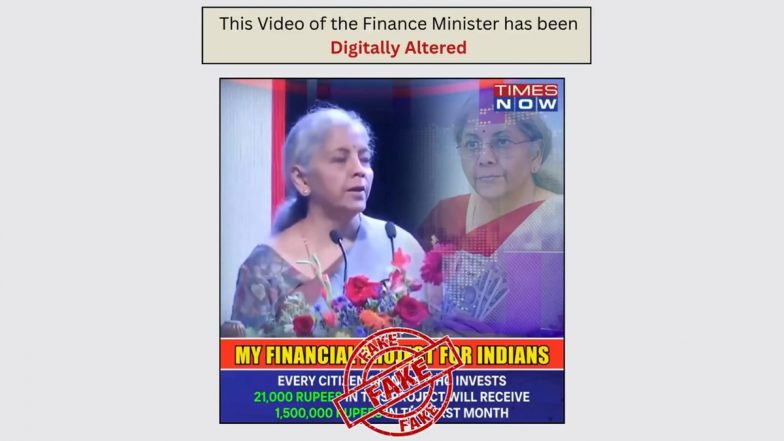 Fact Check: ₹21,000 लगाओ और ₹15 लाख महीना कमाओ? निर्मला सीतारमण के नाम से वायरल वीडियो का सच जानिए