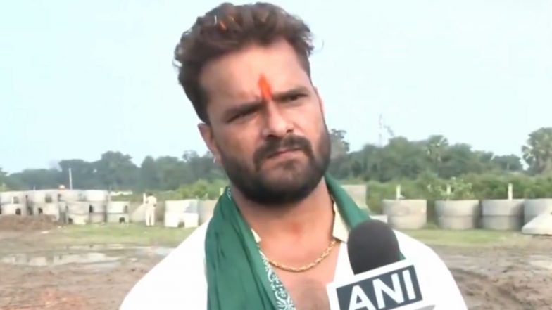 Khesari Lal Yadav: 'एनडीए के लोग रोजगार पर नहीं, हिंदुत्व, सनातन, मंदिर मस्जिद पर बात करते है..खेसारी लाल यादव ने साधा बीजेपी पर निशाना: VIDEO