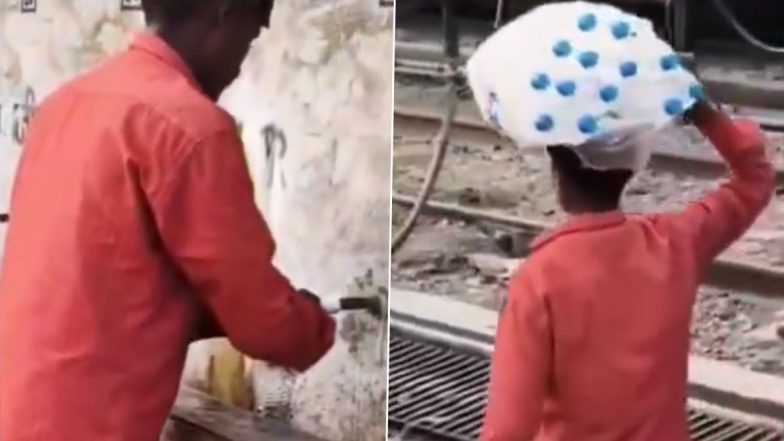 VIDEO: यात्रियों के साथ धोखाधड़ी! मिनरल वाटर के नाम पर नल का पानी यात्रियों को बेच रहा है युवक, पंडित दीनदयाल उपाध्याय रेलवे स्टेशन का वीडियो आया सामने