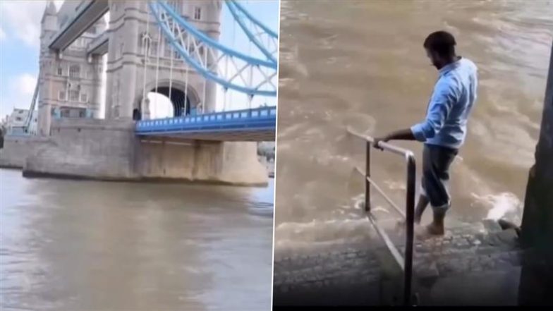 Viral Video: लंदन की टेम्स नदी में शख्स के पैर धोने का वीडियो वायरल, सोशल मीडिया पर बहस तेज