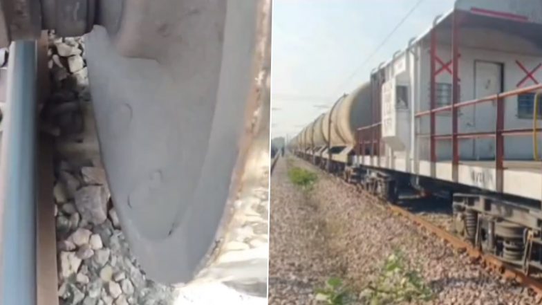 Goods Train Derailed: कानपुर के पनकी में मालगाड़ी हुई बेपटरी, 2 वैगन नीचे उतरे, बड़ा हादसा टला: VIDEO