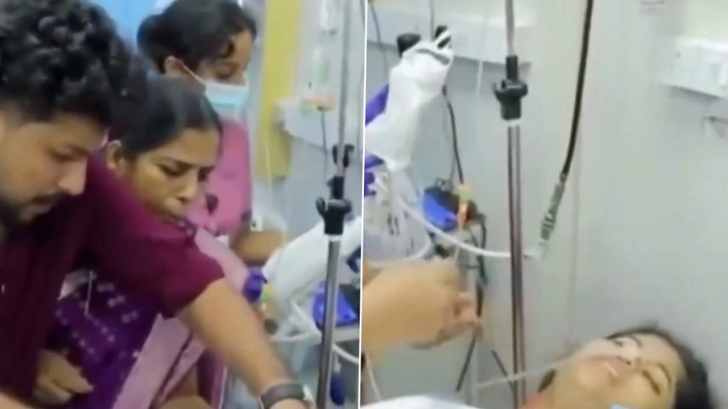 केरल में एक्सीडेंट के बाद हॉस्पिटल में एडमिट दुल्हन को दुल्हे ने पहनाया हॉस्पिटल में मंगलसूत्र.