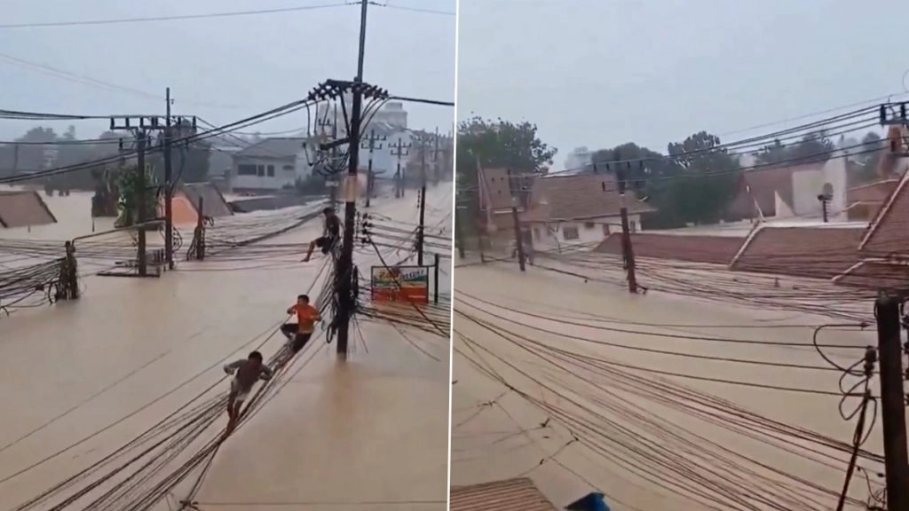 थाईलैंड में बाढ़ ने मचाई तबाही. हजारों लोग हुए बेघर. कई लोगों की हुई मौत.