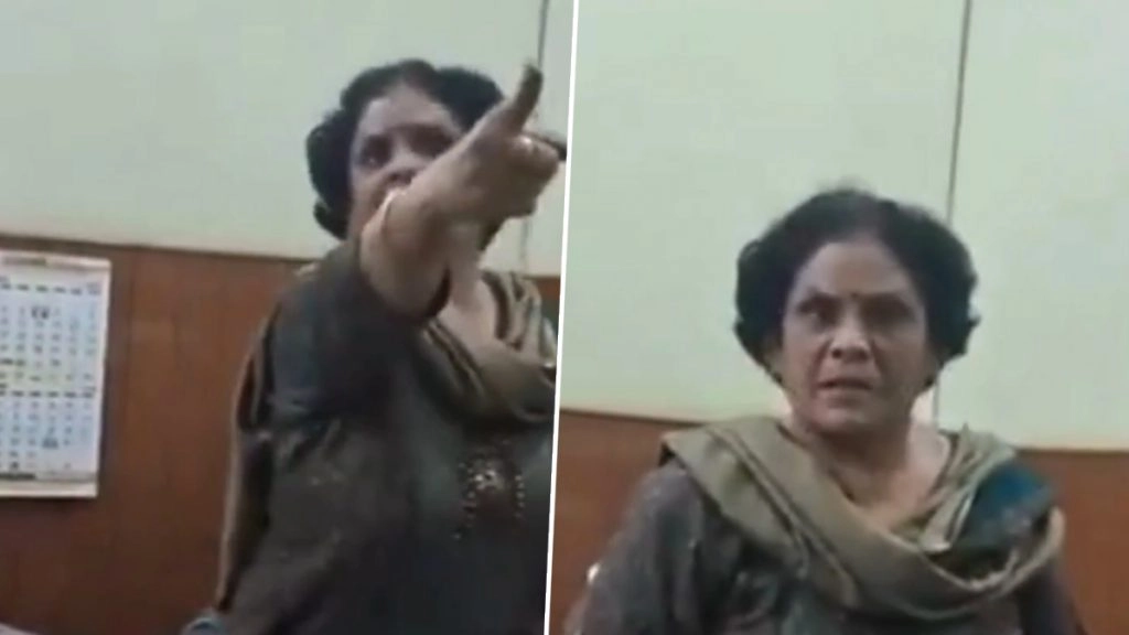 हापुड़ के एक कॉलेज में प्रिंसिपल ने दी छात्रा को जान से मारने की धमकी. वीडियो आया सामने.