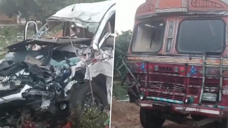 VIDEO: बाराबंकी में भीषण सड़क हादसा! तेज रफ्तार कार और ट्रक की आमने-सामने टक्कर, विदेश से घर लौट रहे 6 लोगों की मौत