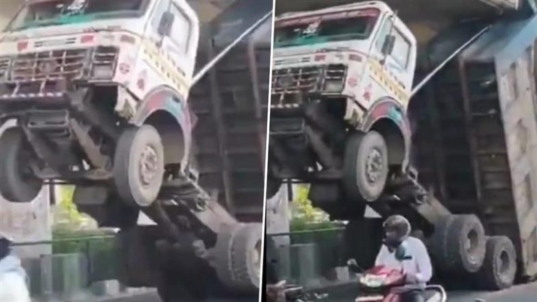 Viral Video: जयपुर एलिवेटेड रोड के नीचे फंसा नगर निगम का डंपर, सोशल मीडिया पर छाया वीडियो