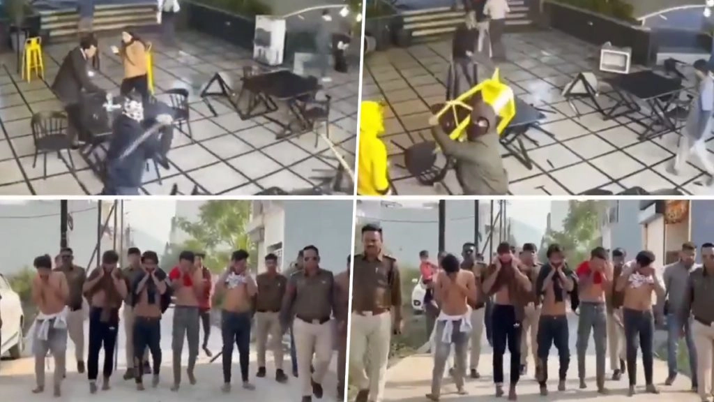 भोपाल में कैफ़े में मचाया था गुंडों ने हंगामा. 