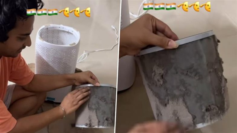 Delhi Air Pollution Video: दिल्ली में सांस लेना हुआ मुश्किल, व्यक्ति का एयर प्यूरीफायर का वीडियो वायरल