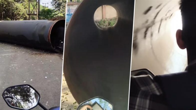 Viral Video: बाइक सवारों की खतरनाक हरकत कैमरे में कैद, पाइपलाइन को शॉर्टकट की तरह इस्तेमाल करते कैमरे में कैद