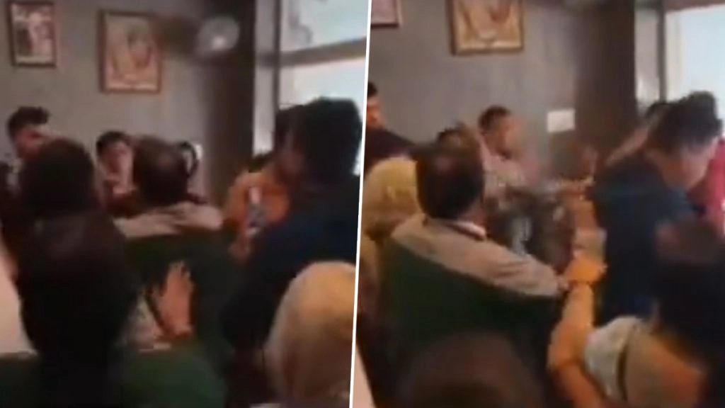 वृंदावन के एक होटल में संचालक और कर्मचारियों ने की श्रद्धालुओं से मारपीट.