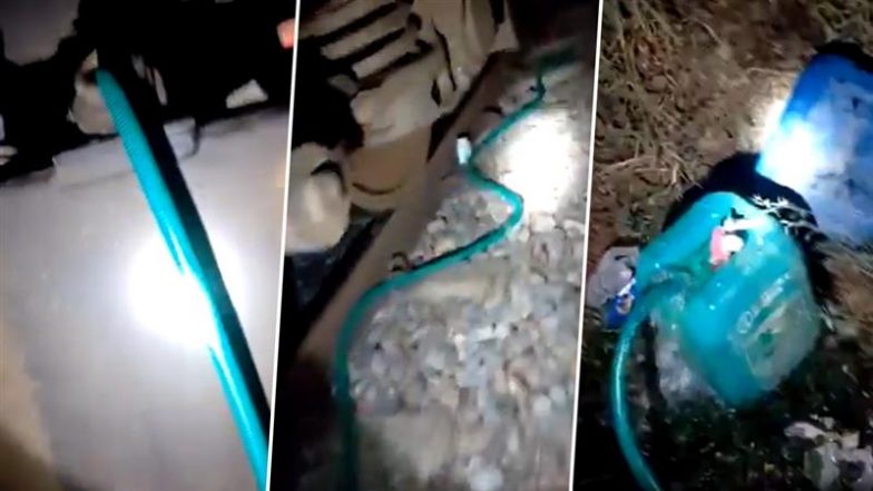 Viral Video: यूपी के टिसुआ स्टेशन पर खुलेआम मालगाड़ी से डीज़ल चोरी, वीडियो सामने आने के बाद रेलवे में हड़कंप