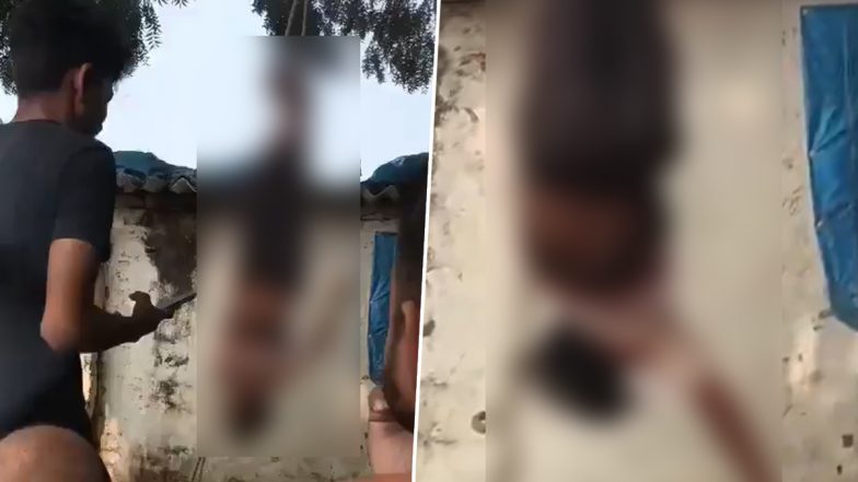 VIDEO: मोबाइल चोरी के आरोप में बच्चे को दी तालिबानी सजा! पेड़ से बांधकर उल्टा लटकाया, महराजगंज जिले से वीडियो आया सामने