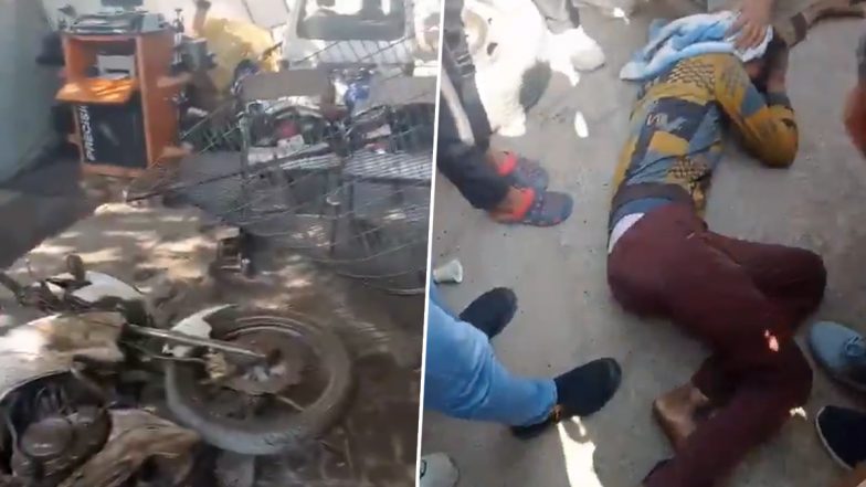 Farrukhabad Air Tank Blast: दूकान के एयरटैंक में हुआ ब्लास्ट, धमाके से मची अफरा तफरी, युवक हुआ घायल, फर्रुखाबाद का VIDEO आया सामने