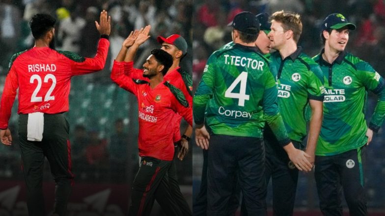 BAN vs IRE 3rd T20I 2025 Scorecard: बांग्लादेश ने आयरलैंड को 117 रनों पर किया ऑलआउट, मुस्तफ़िज़ुर रहमान, रिशाद हुसैन ने मचाया कहर, यहां देखें पहली पारी का स्कोरकार्ड