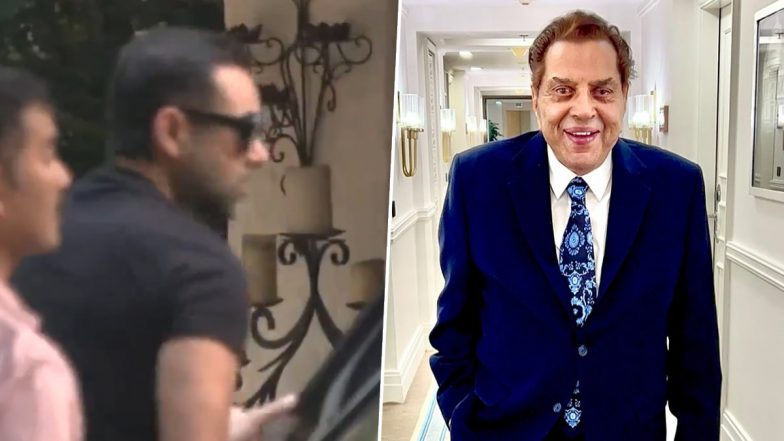 Dharmendra Death False News: धर्मेंद्र के स्वास्थ्य में सुधार, निधन की झूठी खबरों के बीच बेटे अभय देओल ब्रीच कैंडी अस्पताल पहुंचे; VIDEO