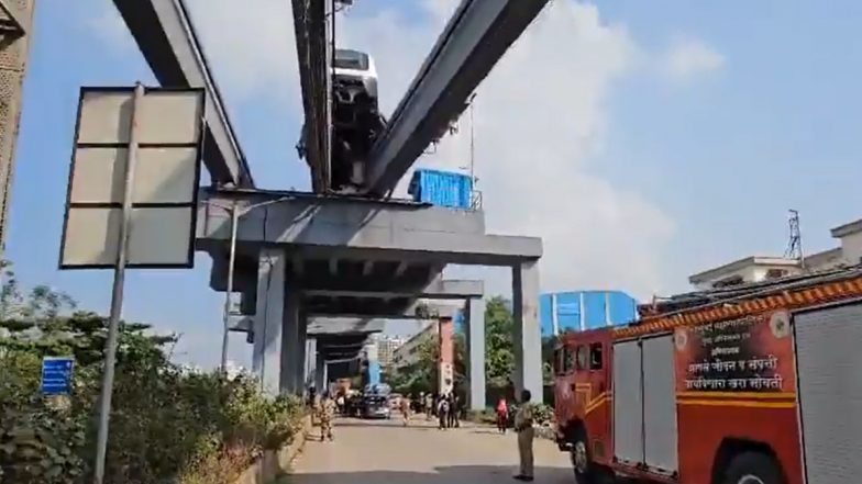 Mumbai Monorail Trial Run: मुंबई मोनोरेल ट्रायल रन के दौरान वडाला के पास बीच रास्ते में रुकी, तकनीकी समस्या दूर करने की कोशिश; VIDEO