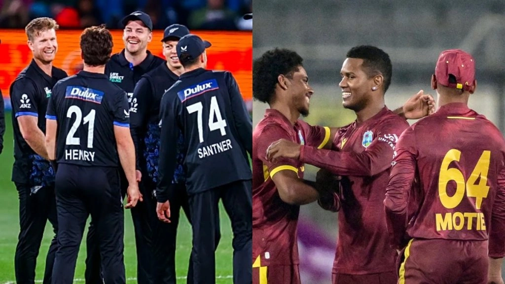 न्यूज़ीलैंड ने वेस्टइंडीज़ को 9 रन से हारकर दर्ज की रोमांचक जीत, सीरीज़ में बनाई 2-1 की बढ़त