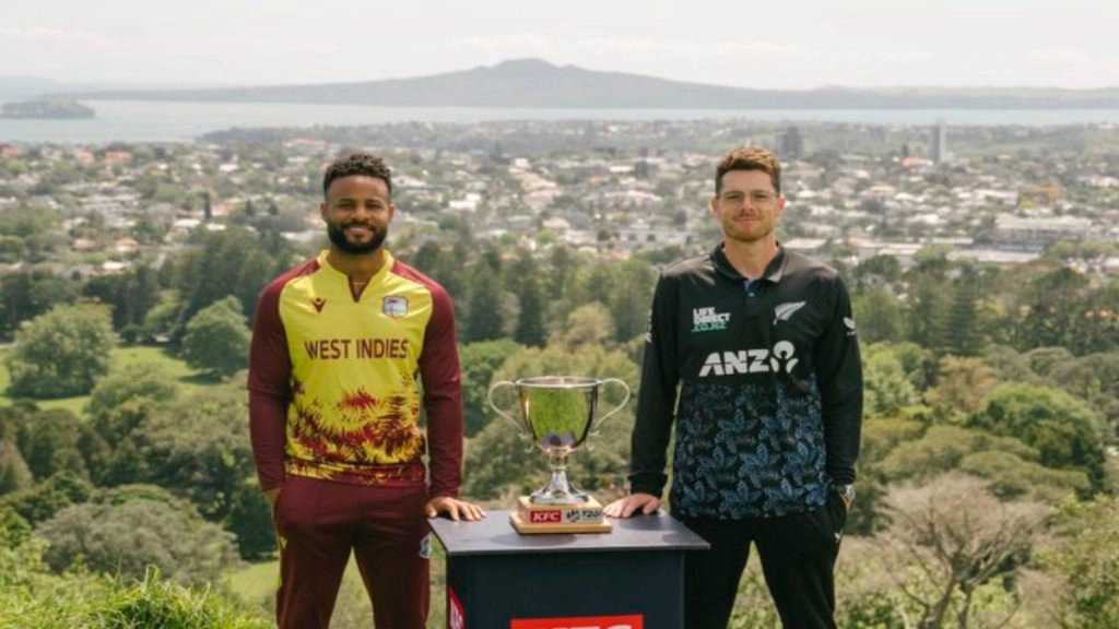 न्यूज़ीलैंड बनाम वेस्टइंडीज पहले टी20 में होगा रोमांचक मुकाबला, यहां जानें कब, कहां और कैसे देखें लाइव प्रसारण