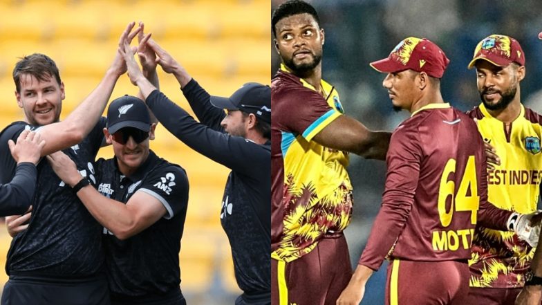 New Zealand vs West Indies, 1st T20I Match Video Highlights: ऑकलैंड में वेस्टइंडीज ने न्यूजीलैंड को 7 रनों से रौंदा, सीरीज में 1-0 से बनाई बढ़त; यहां देखें NZ बनाम WI मैच का वीडियो हाइलाइट्स