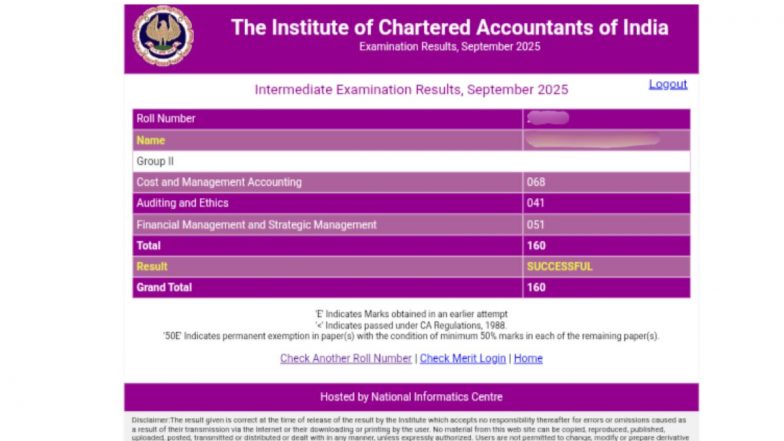 ICAI CA Result 2025 OUT: चार्टर्ड अकाउंटेंट बनने का मौका! आईसीएआई ने जारी किया 'सीए इंटर और फाइनल एग्जाम' का रिजल्ट, @icai.org और @icai.nic.in पर चेक करें अपना स्कोर
