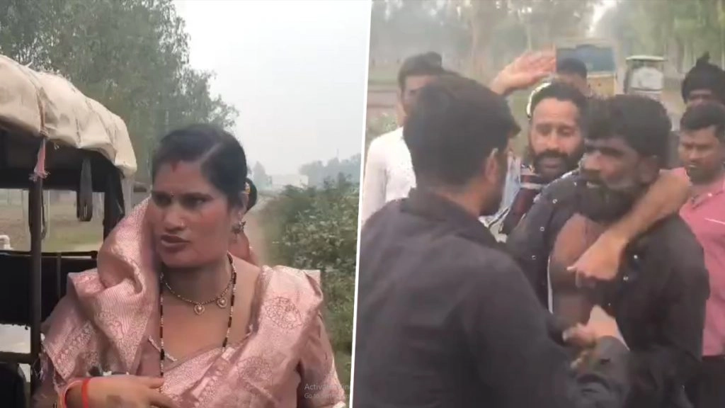 रामपुर में नशे में धुत टेंपो चालक ने की महिला से छेड़खानी, गुस्साई भीड़ ने जमकर पीटा