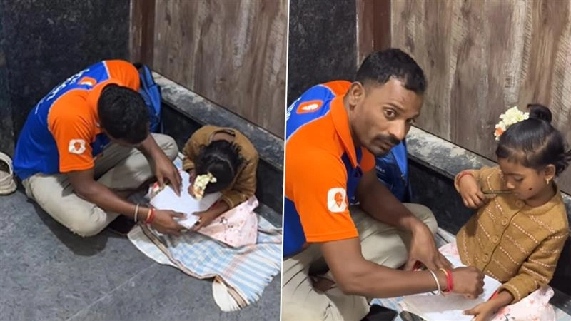 अल्टीमेट स्विगी डैड! डिलीवरी और बेटी की शिक्षा में संतुलन बनाते शख्स ने खींचा ध्यान, देखें Viral Video